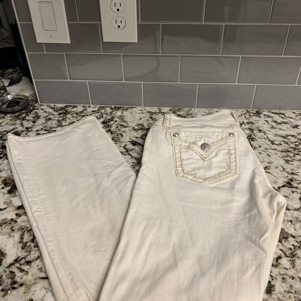 White Miss Me Jeans